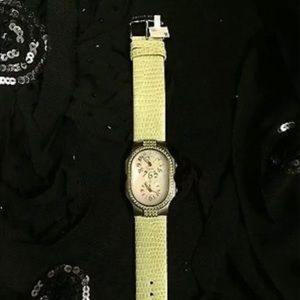 NWT phillip stein teslar mop w/green Swarovski.